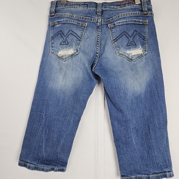Vigoss factory distressed capri jeans size 28 - 5/6 - Picture 2 of 14